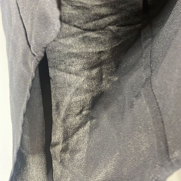 Black Sheer Button Blouse - Picture 2 of 9